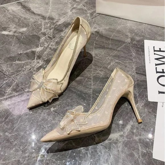 New Women's lace-up fashion shoes with pointed toes and thick single shoes Size - Picture 8 of 8